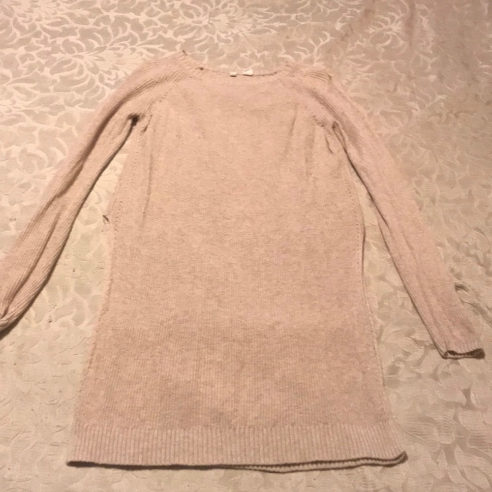 Moth sweater tunic in oatmeal color